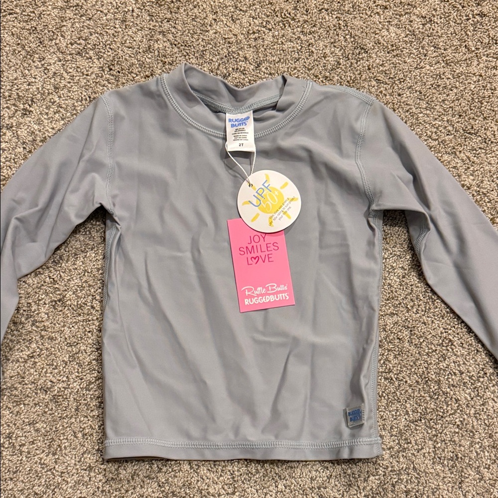 RuggedButts Gray Long Sleeve Rash Guard